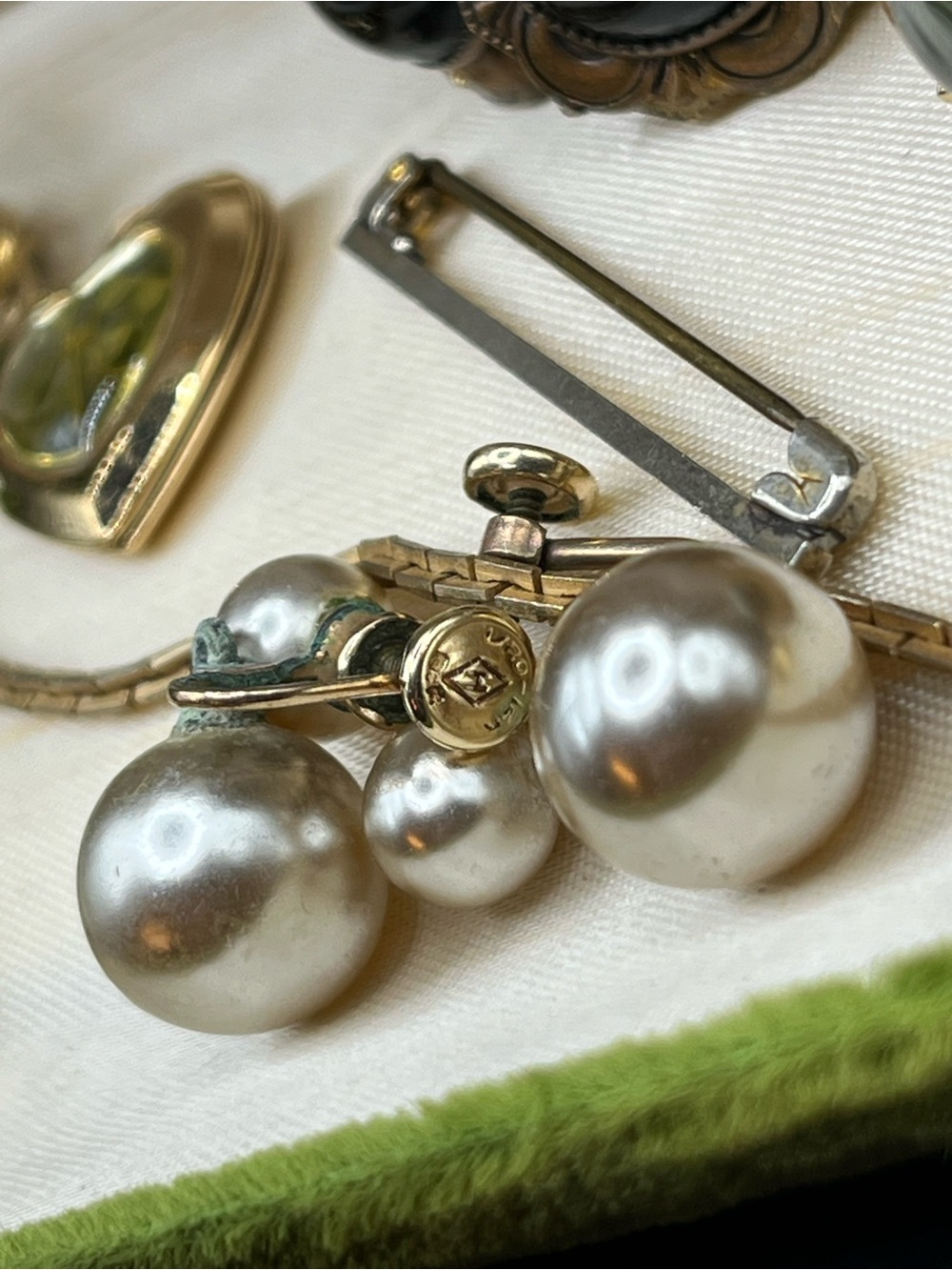 Vintage Antique Junk Drawer Jewelry Lot - repair, repurpose GF - Picture 4 of 10